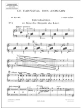 Carnaval des Animaux 2e Piano Solo Orchestre. - SAINT-SAËNS